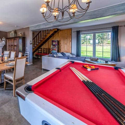 Play a few games of billiards with your loved ones