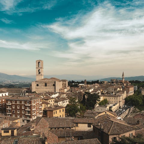 Take a day-trip to Perugia – it's 25km away