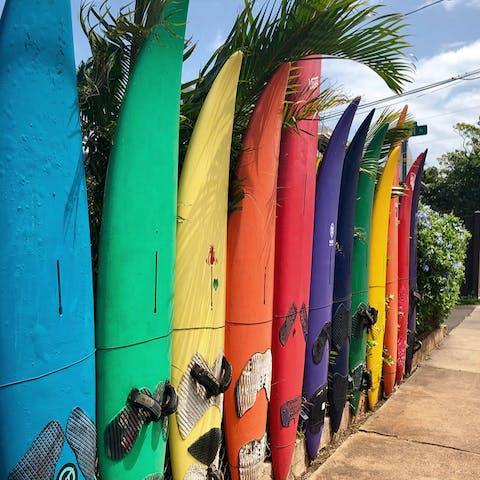Bring your board and hit the waves – there's on-site surfboard and wetsuit storage included