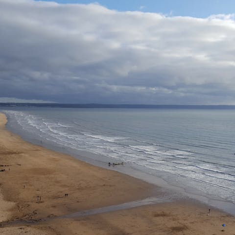 Make your way down to Saunton Sands and sprawl out on the beach – it's just a few steps away