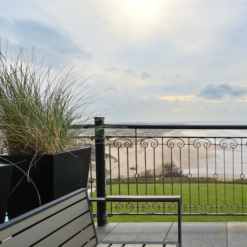 Pad out to the balcony with your morning coffee and wake up in the fresh sea air