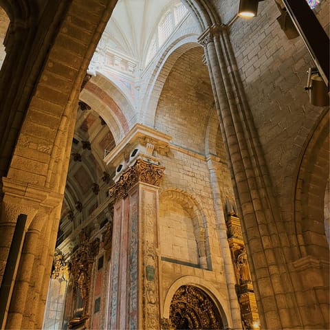Visit Douro Cathedral, a fifteen-minute drive away