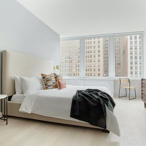 Draw back the curtains to a view of Lower Manhattan