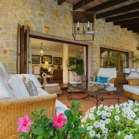 Serve up a Spanish aperitif at the terrace lounge area