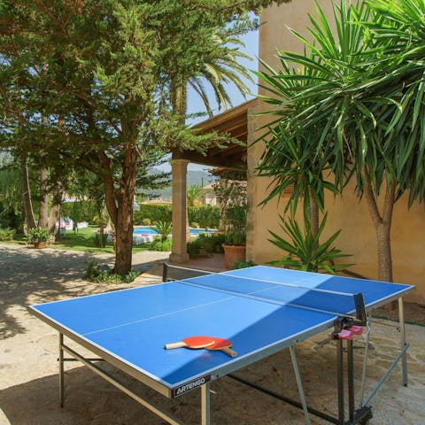Get competitive over a game of ping pong