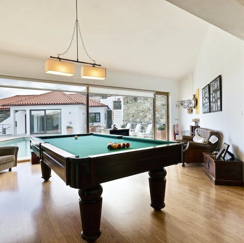 Let off steam in the home's games room