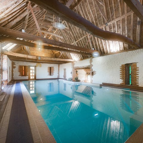 Cool off from the summer sunshine with a dip in the shared indoor pool