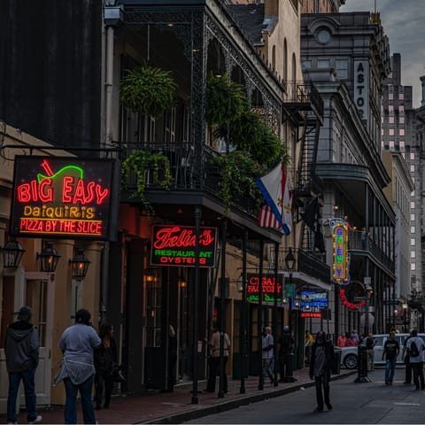 Explore New Orleans from your amazing location close to Bourbon Street