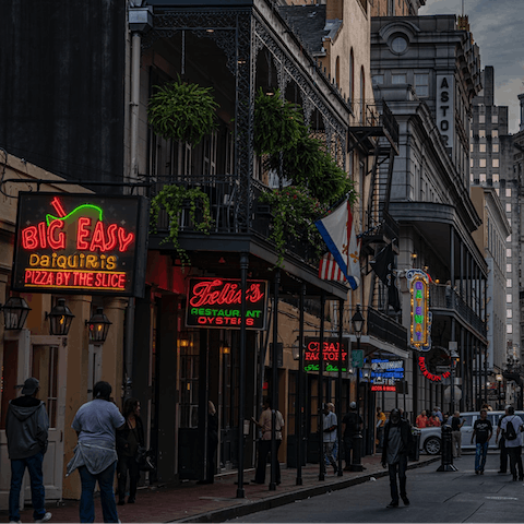 Explore New Orleans from your amazing location close to Bourbon Street