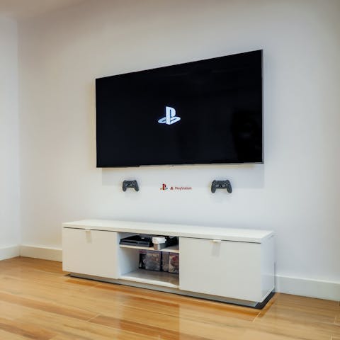 The youngest of the group will find their place in the games room with the PS console