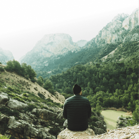 Admire the natural beauty as you hike the trails of Las Cadenas, only minutes away