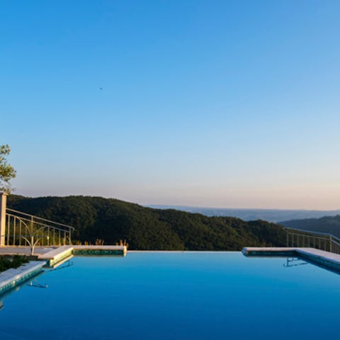 Be inspired by the idyllic views whilst relaxing by the pool