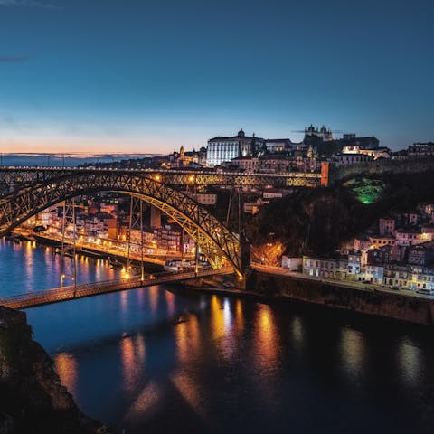 Sample the delights of Porto, including  the nearby Tower and Church of Clérigos