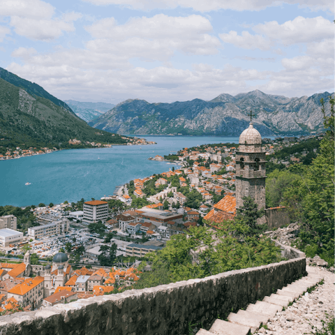 Get lost in Kotor's pretty old town – it's just eight minutes away