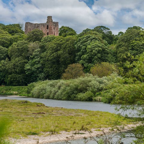 Explore Norham, a village close to the Scottish borders on the banks of the River Tweed
