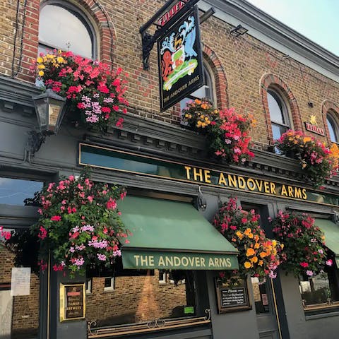 Treat yourself to Sunday roasts at the highly regarded Andover Arms – at one point, London's highest rated restaurant on Trip Advisor