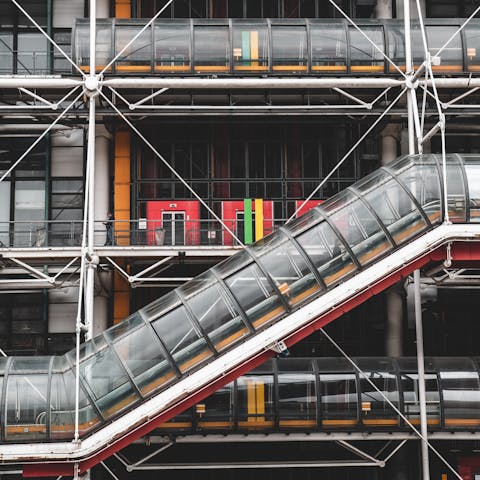 Take in the modern art of Centre Pompidou – it's a short walk away
