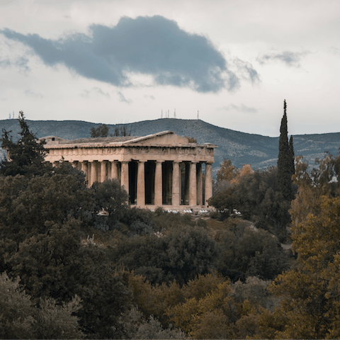 Visit the Ancient Agora of Athens, twenty-three minutes away on foot