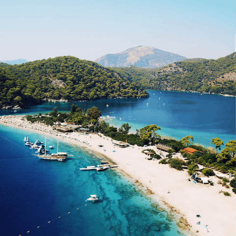 Visit the world-famous beach at Olu Deniz – it's a short drive away