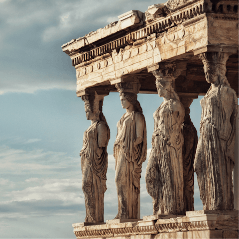 Experience the awe and wonder of the Acropolis – just a ten–minute walk away