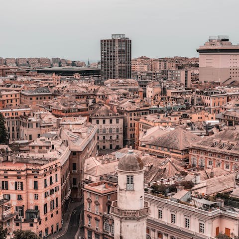 Explore the wonderful city of Genoa from your location in the heart of the city