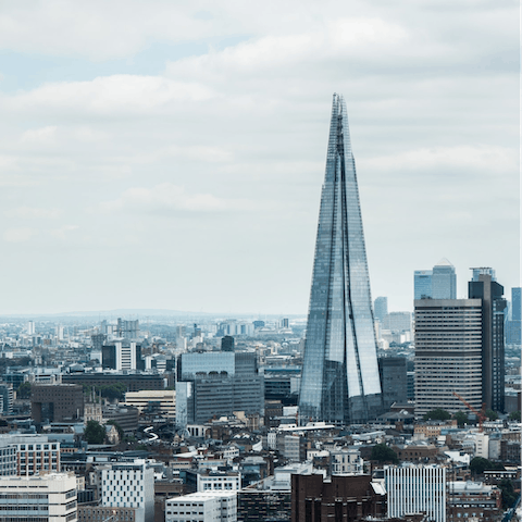 Marvel at The Shard, just over a ten-minute walk away