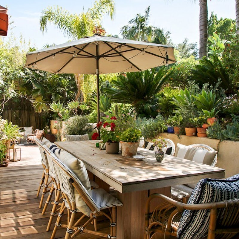 Organise an alfresco feast in the verdant garden