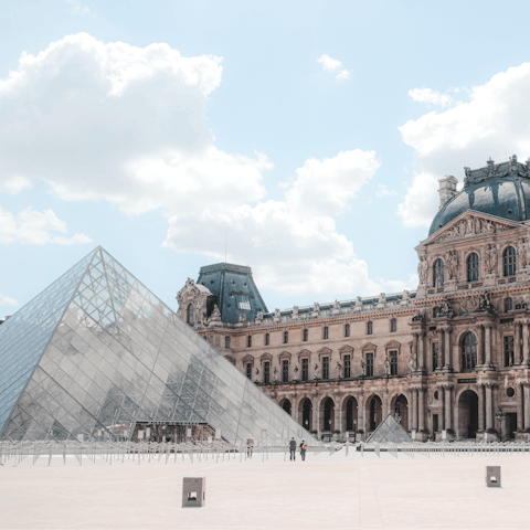 Discover all that Paris has to offer, including the Louvre Museum, a short walk away