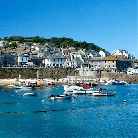 Stay just a five-minute walk away from Mousehole's charming harbour