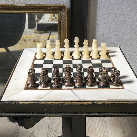 Get into the ancient spirit of the neighbourhood with a game of chess