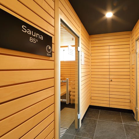 Sweat it out in the sauna