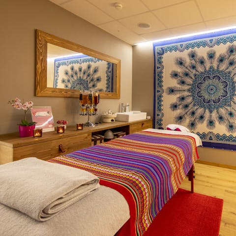 Book a treatment in the resort spa