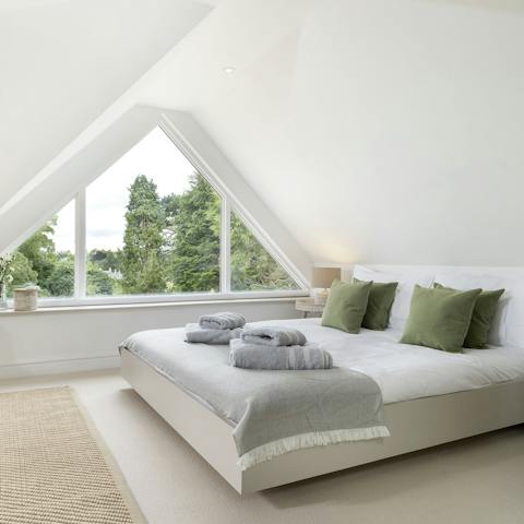 Savour the views across the Common from the bedroom