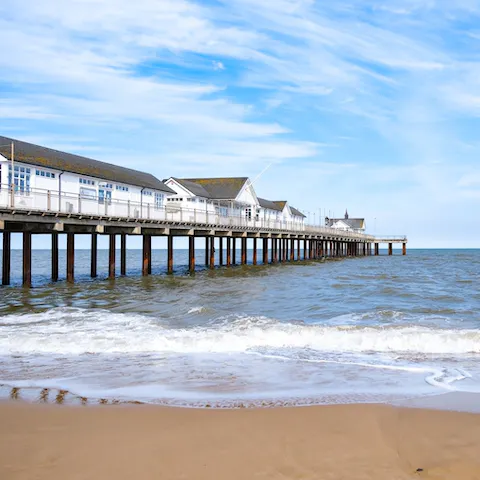 Enjoy a beach day at Southwold, only fifty minutes away by car