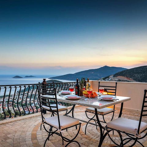 Watch the sunset upon the Taurus Mountains