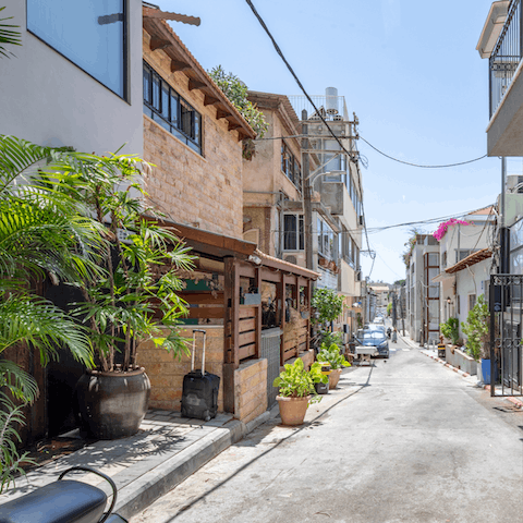 Wander around the picturesque streets of your local area, Neve Tzedek