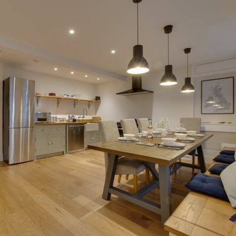 Cook up a storm in the open-plan kitchen
