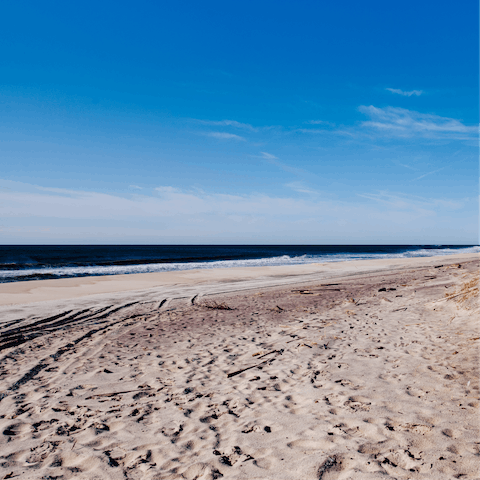 Go for a morning stroll at the beach – a pebble's throw away