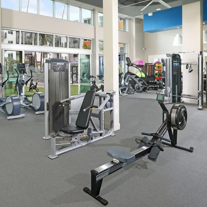 Get energised with a workout in the communal gym – it's open 24 hours a day
