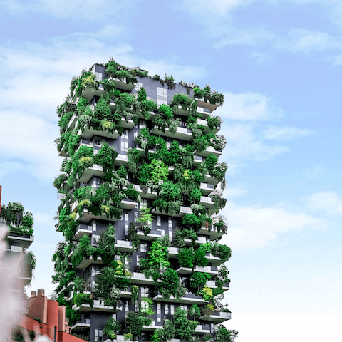 Gaze up at the innovative Bosco Verticale – under ten minutes away, this pair of high-rise residential buildings shows off what's possible when man and nature co-exist