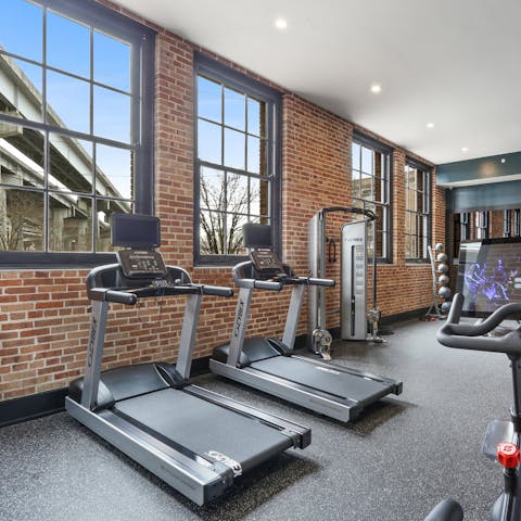 Never miss a day's workout thanks to the on-site gym
