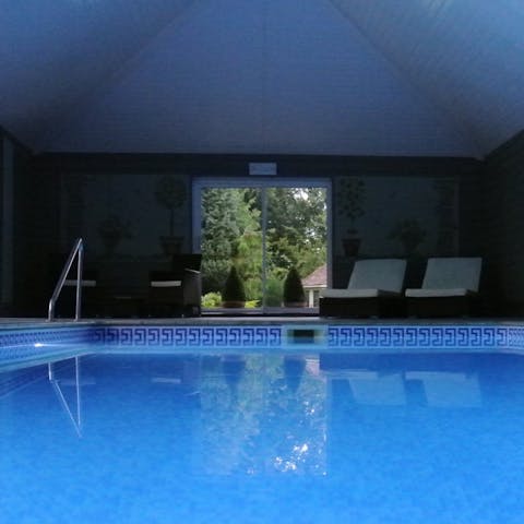 Book yourself in for a private swimming session at the on-site indoor pool