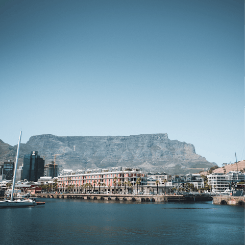 Dine in the sea-grazing restaurants that line V&A Waterfront, just moments away