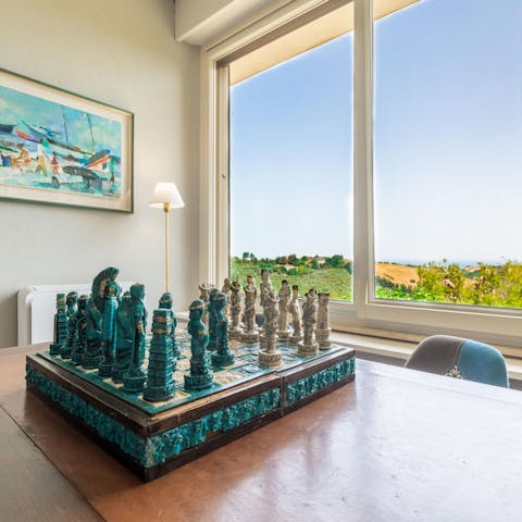 Challenge your fellow guests to a round or two of chess on the mezzanine