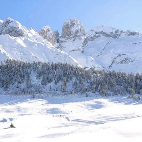 Explore the powdery white snow and spectacular scenery of Courchevel Moriond