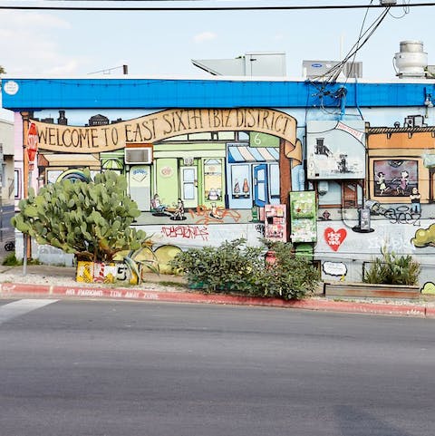Discover East Austin's colourful street art