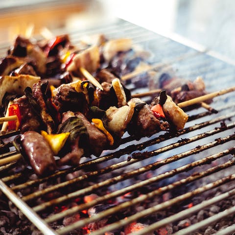 Grill some Texan produce on the communal barbecue