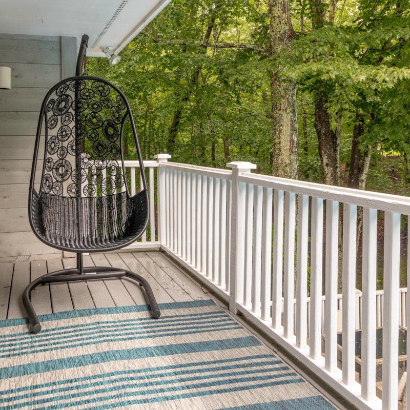 Sip coffee on the balcony seating