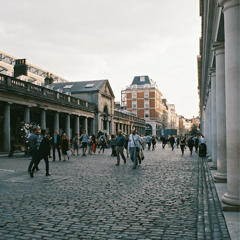 Stroll down the cobbled streets of your local neighbourhood, Covent Garden