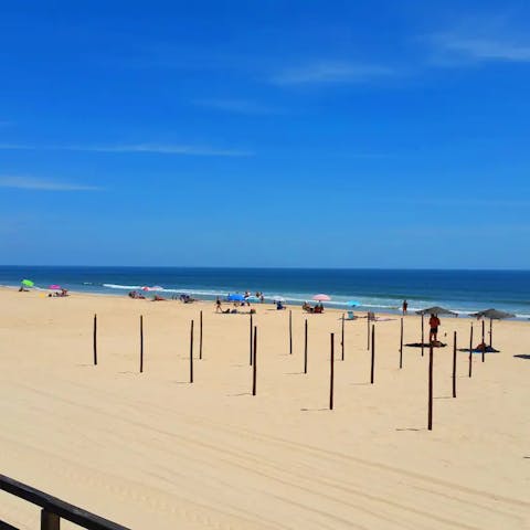 Spend time relaxing on Praia de Cabana – you're a short walk from the ferry boat to the beach island